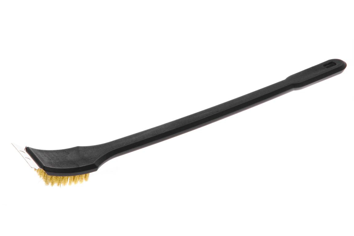 Mustang Grillbürste Messing 46 cm - Sanfte Reinigung &amp; präziser Schaber