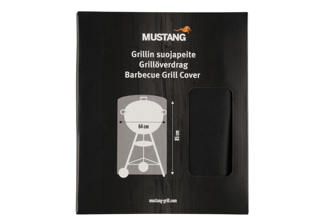 Grillabdeckung für Holzkohlegrills. 64 x 85 cm, PVC-beschichtet, 500x300D Polyestergewebe. IN-MO