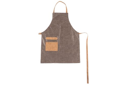 Mustang Grillschürze braun Lederimitat - 64 x 86 cm, mit Tasche für Grillzubehör