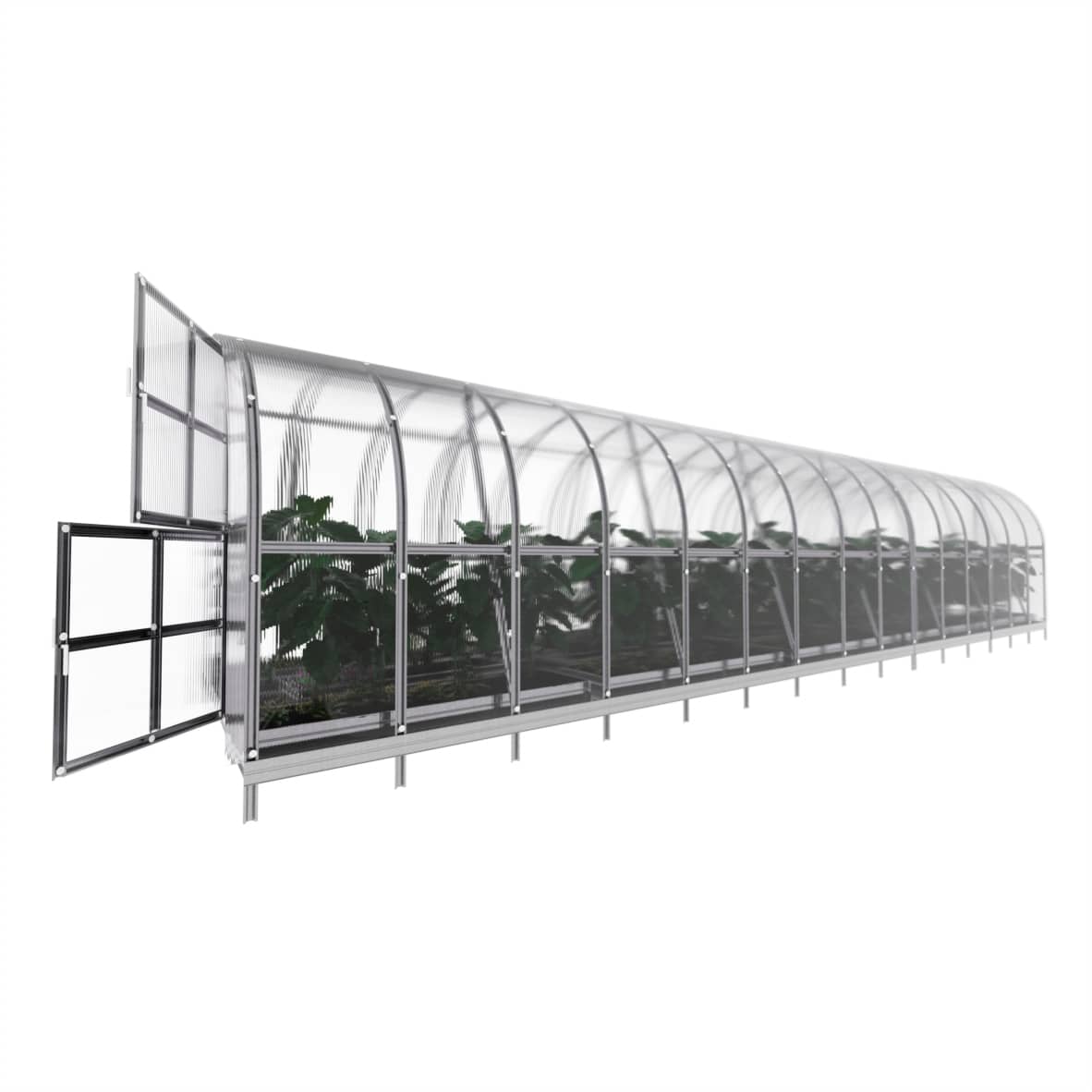 Gewächshaus ARK 10 Meter Tiefe. 3 Meter Breite