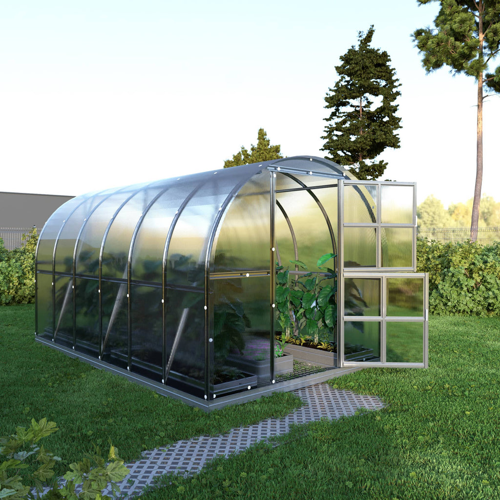 Gewächshaus Klassiker ARK 3x4 Rundbogen Gewächshaus aus Polycarbonat