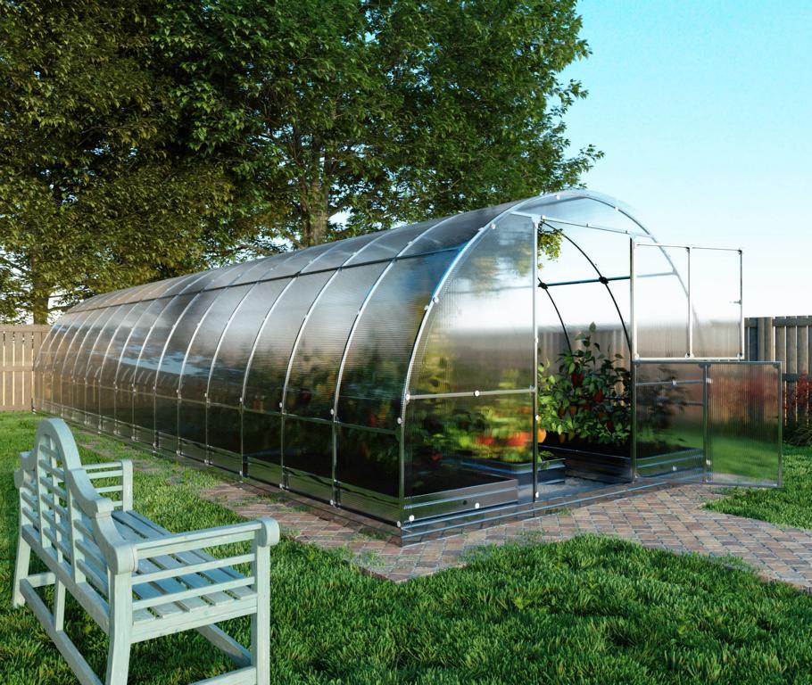 Gewächshaus TUBE 3×10 - Rundbogen Gewächshaus aus Polycarbonat