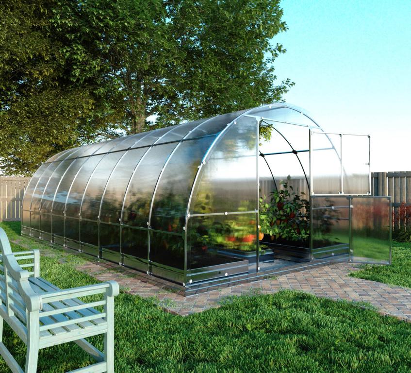 Gewächshaus TUBE 3×6 - Rundbogen Gewächshaus aus Polycarbonat