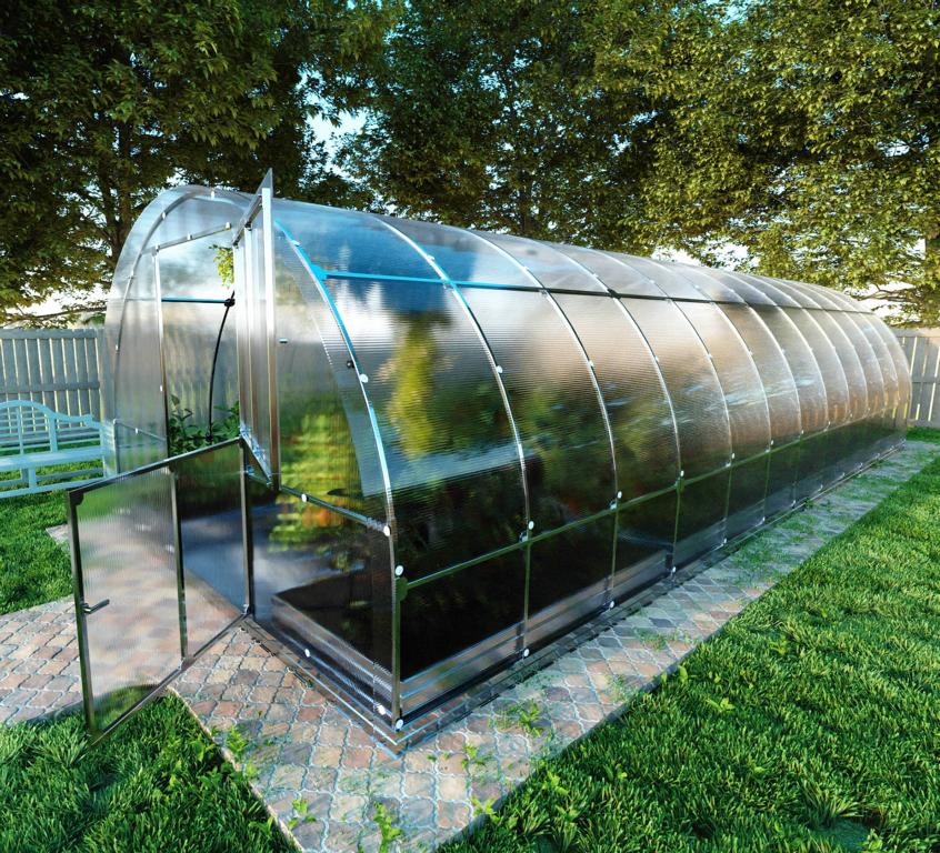Gewächshaus TUBE 3×8 - Rundbogen Gewächshaus aus Polycarbonat