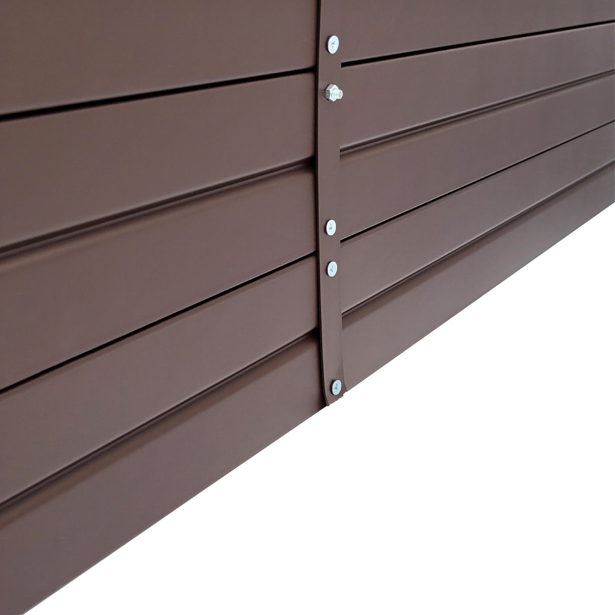 Stufenhochbeet lackiert braun RAL 8017 – Hochbeet Treppenform Metall | IN-MO