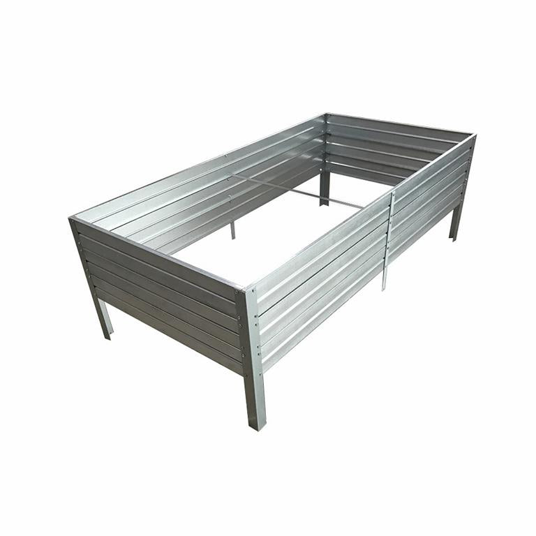 Hochbeet aus verzinktem Stahl 150x50x10 cm – für Kräuter und Salate | IN-MO