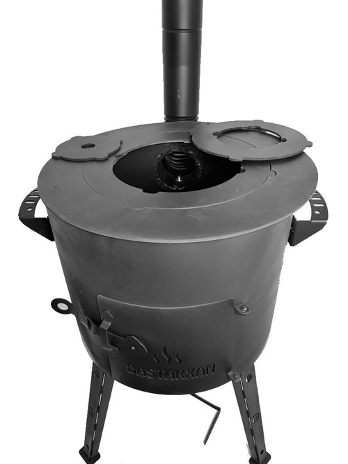 4-mm-Stahl Adapter-Ringe für Utschak/Eintopfofen Ø49 cm - damit Kazan, Feuerkessel und Töpfe sicher und stabil sitzen.