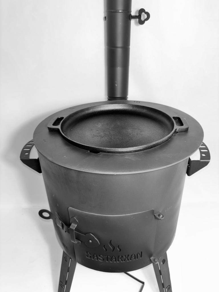 4-mm-Stahl Adapter-Ringe für Utschak/Eintopfofen Ø44 cm - damit Kazan, Feuerkessel und Töpfe sicher und stabil sitzen.