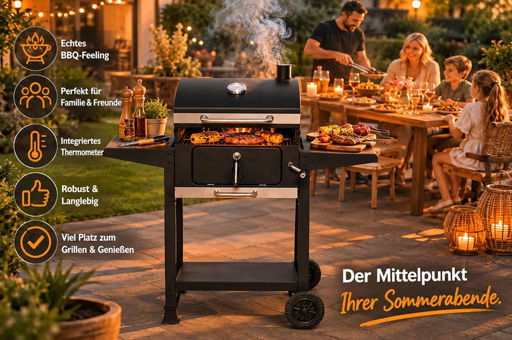 Mustang Laguna Holzkohlegrill - Verpackung und Lieferumfang