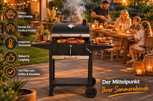 Mustang Laguna Holzkohlegrill - Verpackung und Lieferumfang