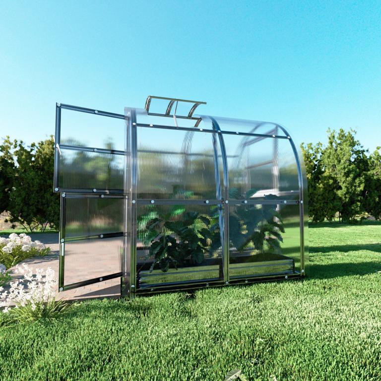 Polycarbonat-Gewächshaus Klassiker 2x2 Meter