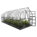 Polycarbonat Gewächshaus STANDARD 2,5x6 mit automatischem Dachfenster