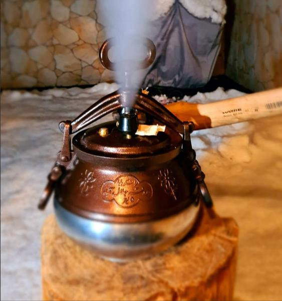 Afghanischer Kazan – traditioneller Schnellkochtopf aus Gusseisen für Fleisch, Shurpa & Plov