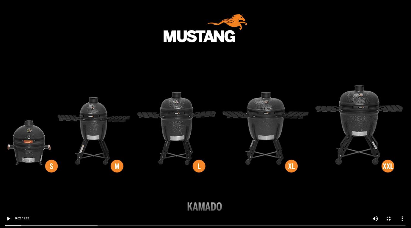 Keramikgrill Mamado Mustang L Video