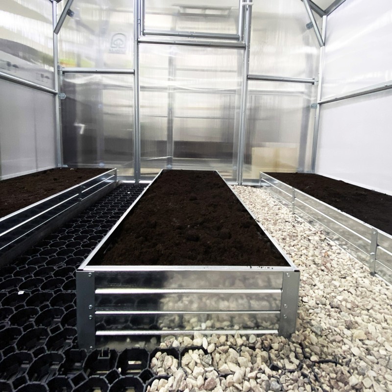 Hochbeet aus verzinktem Metallprofil 