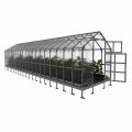 Gewächshaus aus Polycarbonat und verzinktem Stahl 10 Meter Tiefe