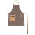Grillschürze Lederimitat braun Mustang