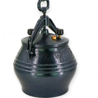 Afghanischer Kazan Premium 10l Schwarz – Outdoorküche | in-mo.de