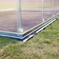 Gewächshaus Klassiker Tube Fundamentrahmen 10 cm inklusive - stabiler Stand