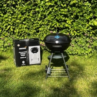 Holzkohle Kugelgrill, perfekt zum direkten und indirekten Grillen für eine schonende Zubereitung.