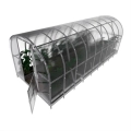 Gewächshaus Klassiker aus Polycarbonat mit Fundamentrahmen 3x6 m