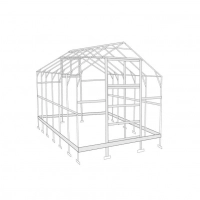 Das perfekte Gartenhaus aus verzinkte Profile und Polycarbonat