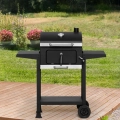 BBQ Holzkohlegrillwagen für Gartenabende mit Familie