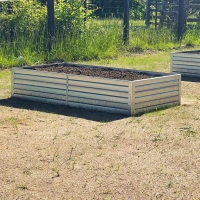 Hochbeet Klassiker Metall-verzinkt 150x50x30