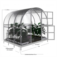 Polycarbonat-Gewächshaus Klassiker ARK - Technische Daten