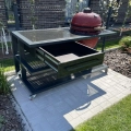 Outdoor-Küche 200 cm. Sehr robuste Schublade