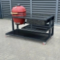 Outdoorküche 170 cm Braun, Linke Seite, Kamado