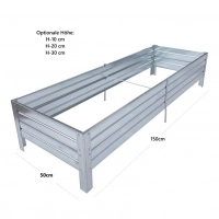 Hochbeet Metall-verzinkt 150x50 Maße