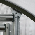 Professionelle Montage von Gewächshaus SLIM mit Polycarbonatplatten
