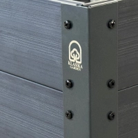 Hochbeet Klassiker Woodlook 150x75x30 Grau