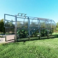 Gewächshaus Klasika aus Polycarbonat 4 Meter tiefe