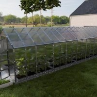 Gewächshaus Haus aus Polycarbonat und verzinktem Stahl