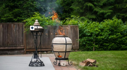 Tandoor GROßER mit Klappdeckel, Amphora Tandoor