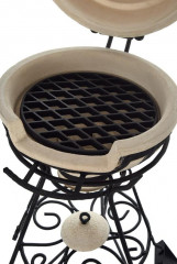 Grill Marokkanischer + Gusseisen Steakgrillrost XL 33,5 cm
