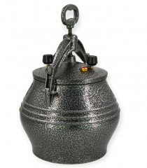 Afghanischer Kazan Premium Gesamtvolumen 15l Silber
