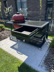 Outdoorküche - Kamado BBQ Station - mit Keramik Grill L - Breite 180 cm