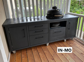 TerrassenChef Pro 230 – Outdoorküche mit Keramikgrill Kamado Mustang L