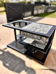 Outdoor-Küche mit Kamado-Grill Mustang L - Breite 160cm