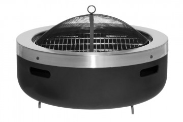 Feuerschale mit Funkenschutz - Moderne Feuerstelle - Burbank