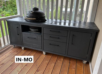 TerrassenChef Pro 220 – Outdoorküche mit Keramikgrill Kamado Mustang L