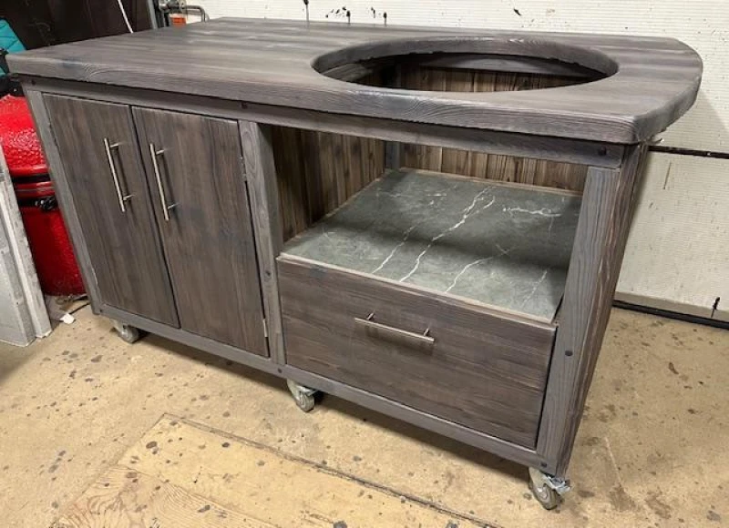 TerrassenKüche Premium 150, Grill auf der rechten Seite,