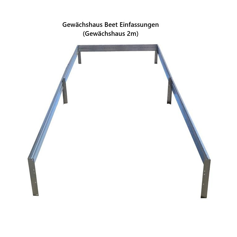 Beeteinfassungen Gewächshaus 2 m