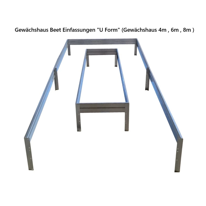 Gewächshaus Beet Einfassungen Gewächshaus 6 m