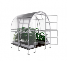 Gewächshaus SLIM 2m Breite, 10m Lange, 6 mm Polycarbonat
