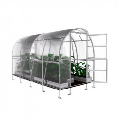 Kleines Polycarbonat - Gewächshaus 2x4m | SLIM