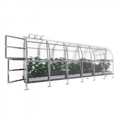 Gewächshaus Klassiker SLIM - 2 x 6 m, 4 mm Polycarbonat